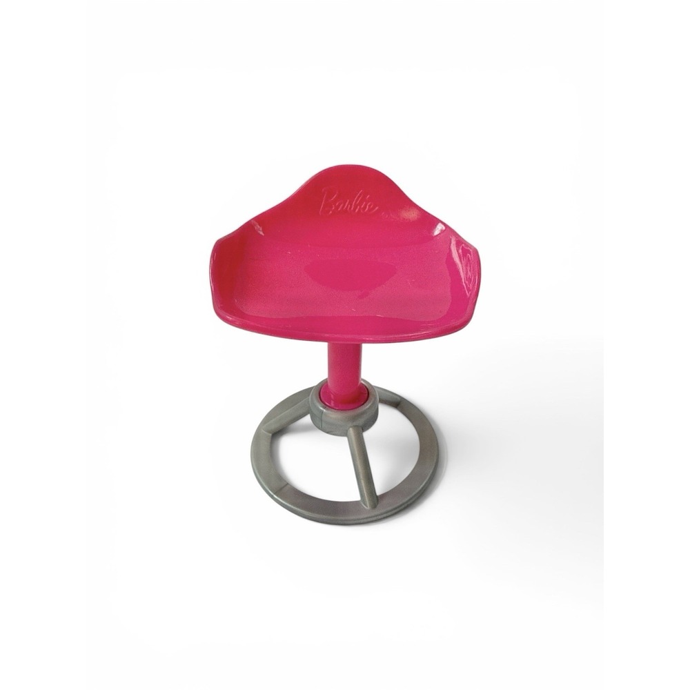 Mattel Barbie Dollhouse Pink Counter Chair Kitchen Furniture Accessory